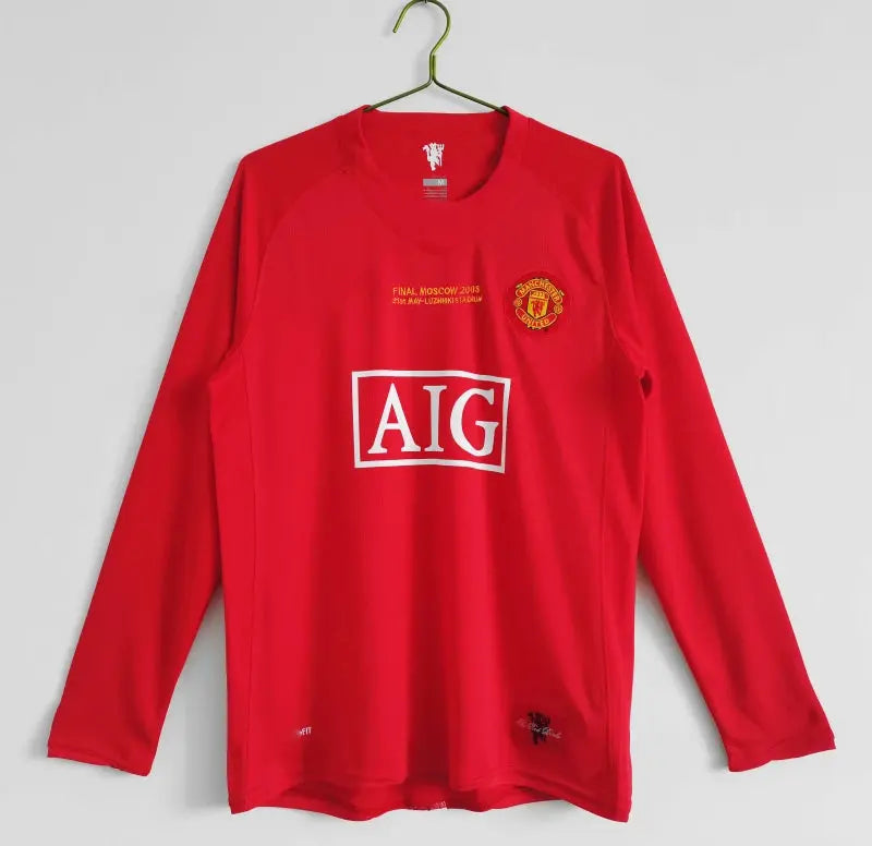 Manchester United 2007/08 Home Long-Sleeve